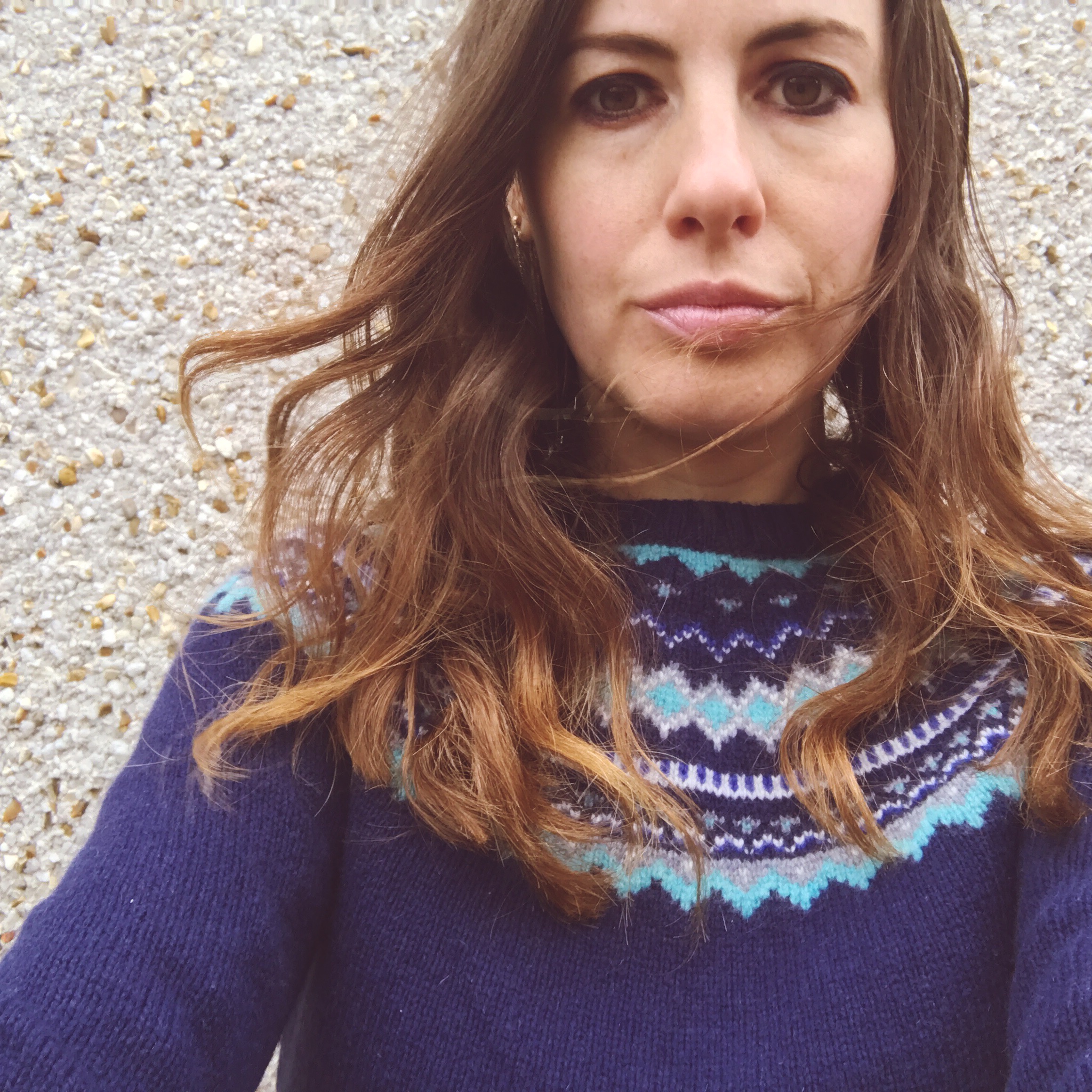 Gail in Fair Isle.JPG