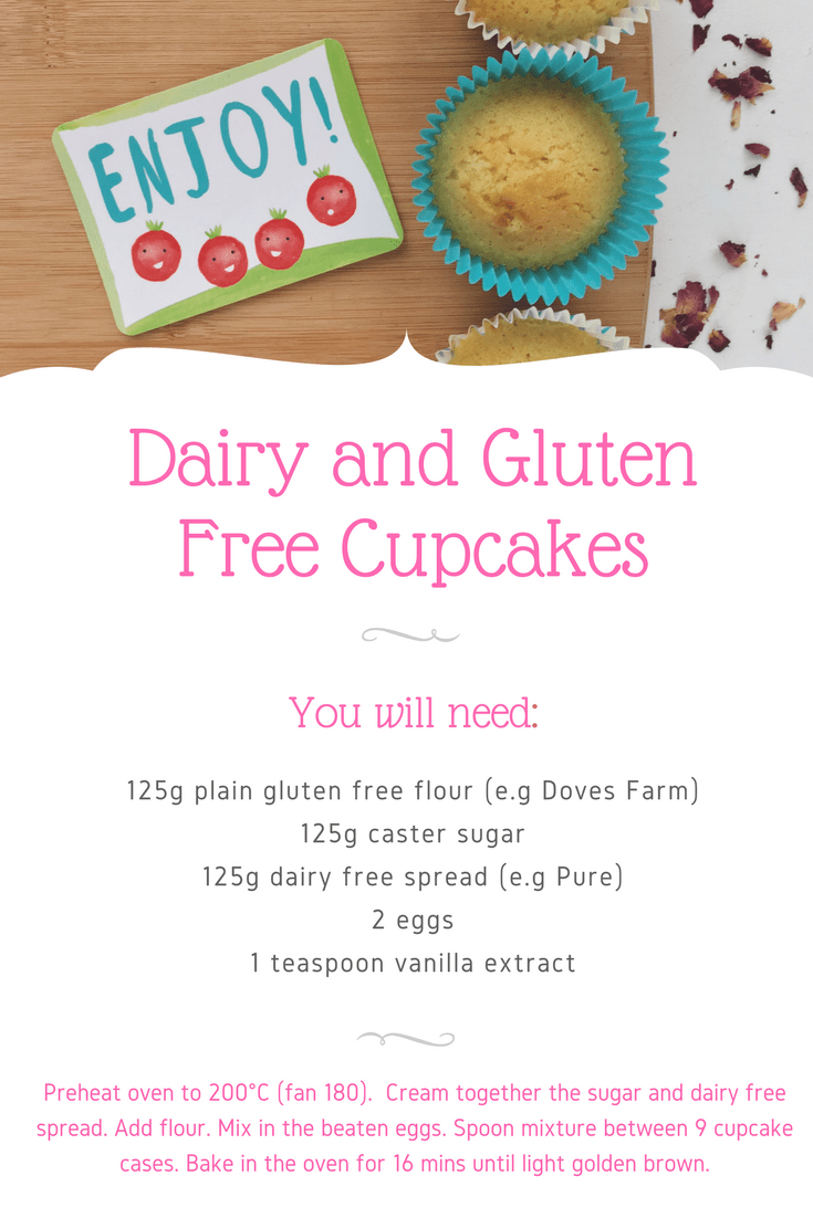 Dairy and Gluten Free Cupcake Recipe