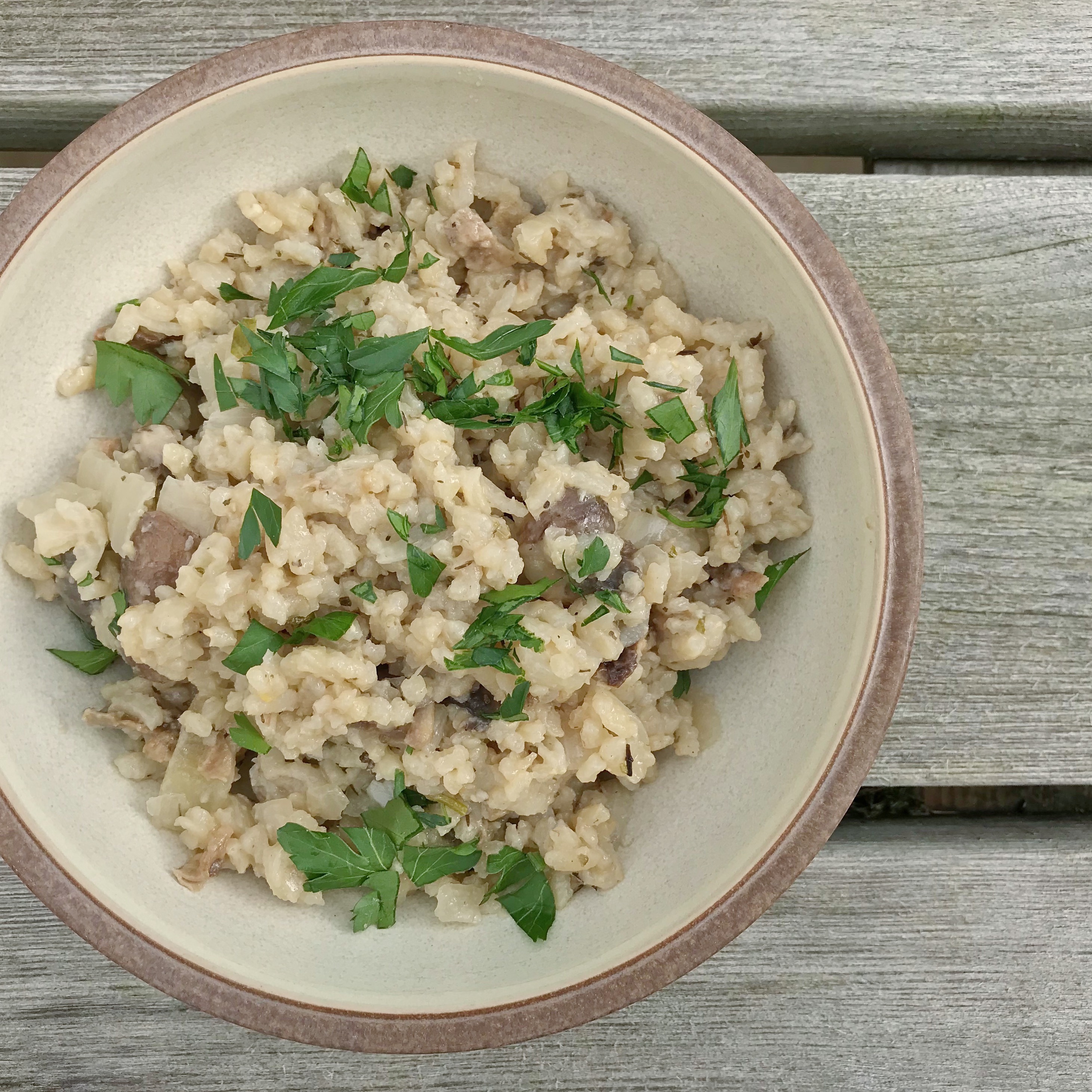 Easy Tasty Healthy Mushroom Risotto