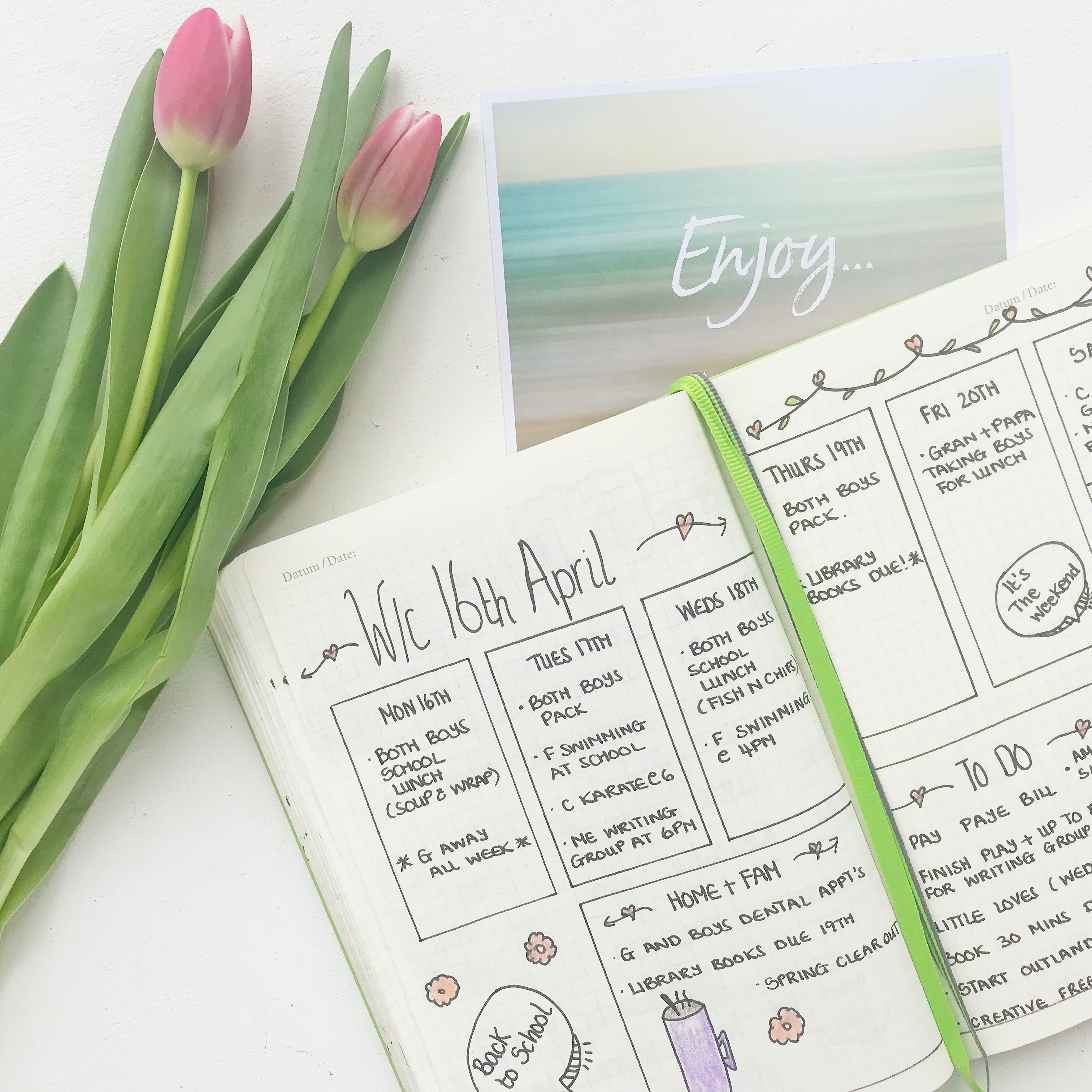 Bullet Journal Spring 2018