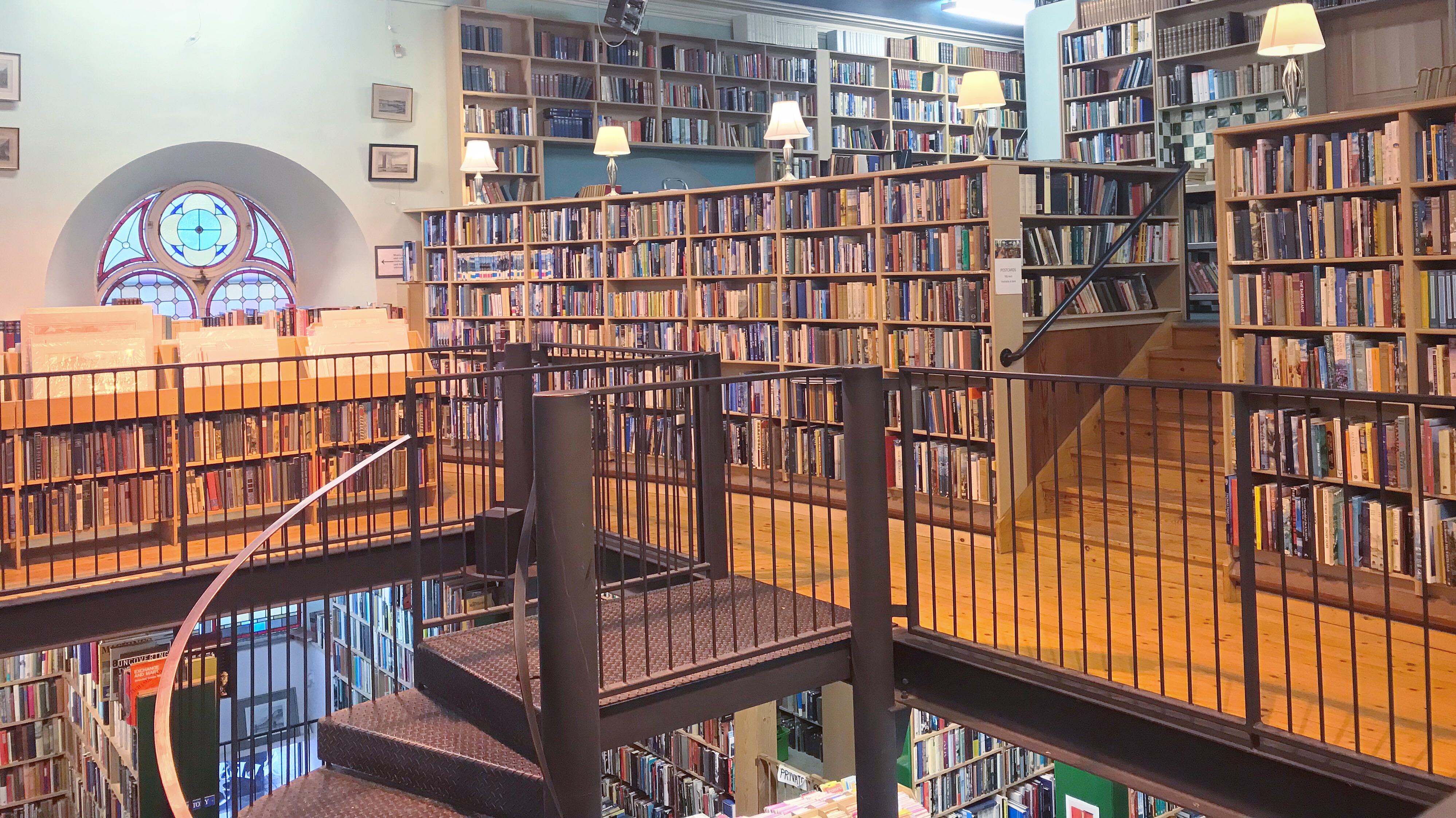 Interior of Leakey's bookstore, Inverness
