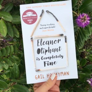 Picture of Eleanor Oliphant is Completely Fine book against flowers