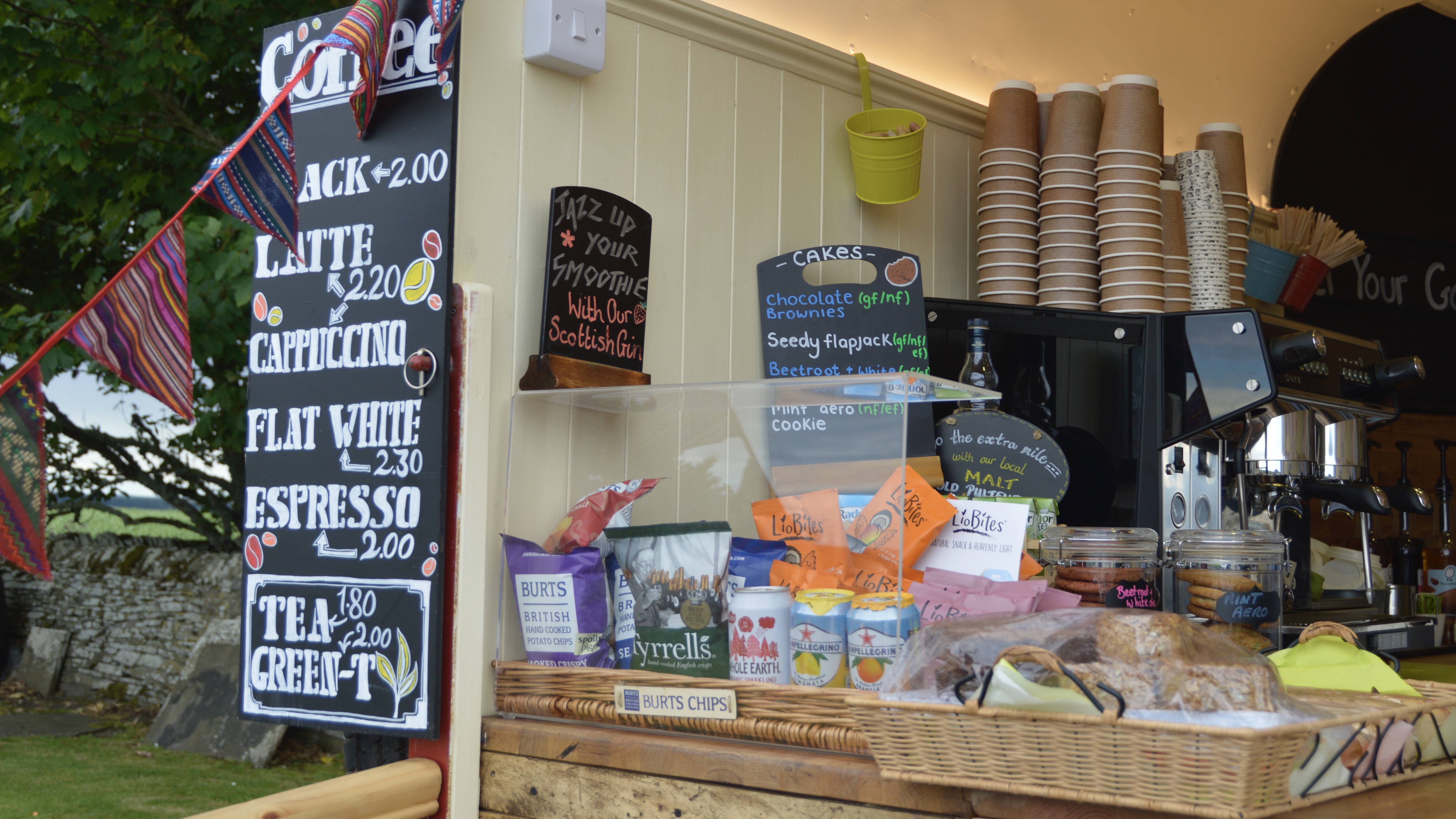 Photo inside Stacks Bistro's travelling horsebox