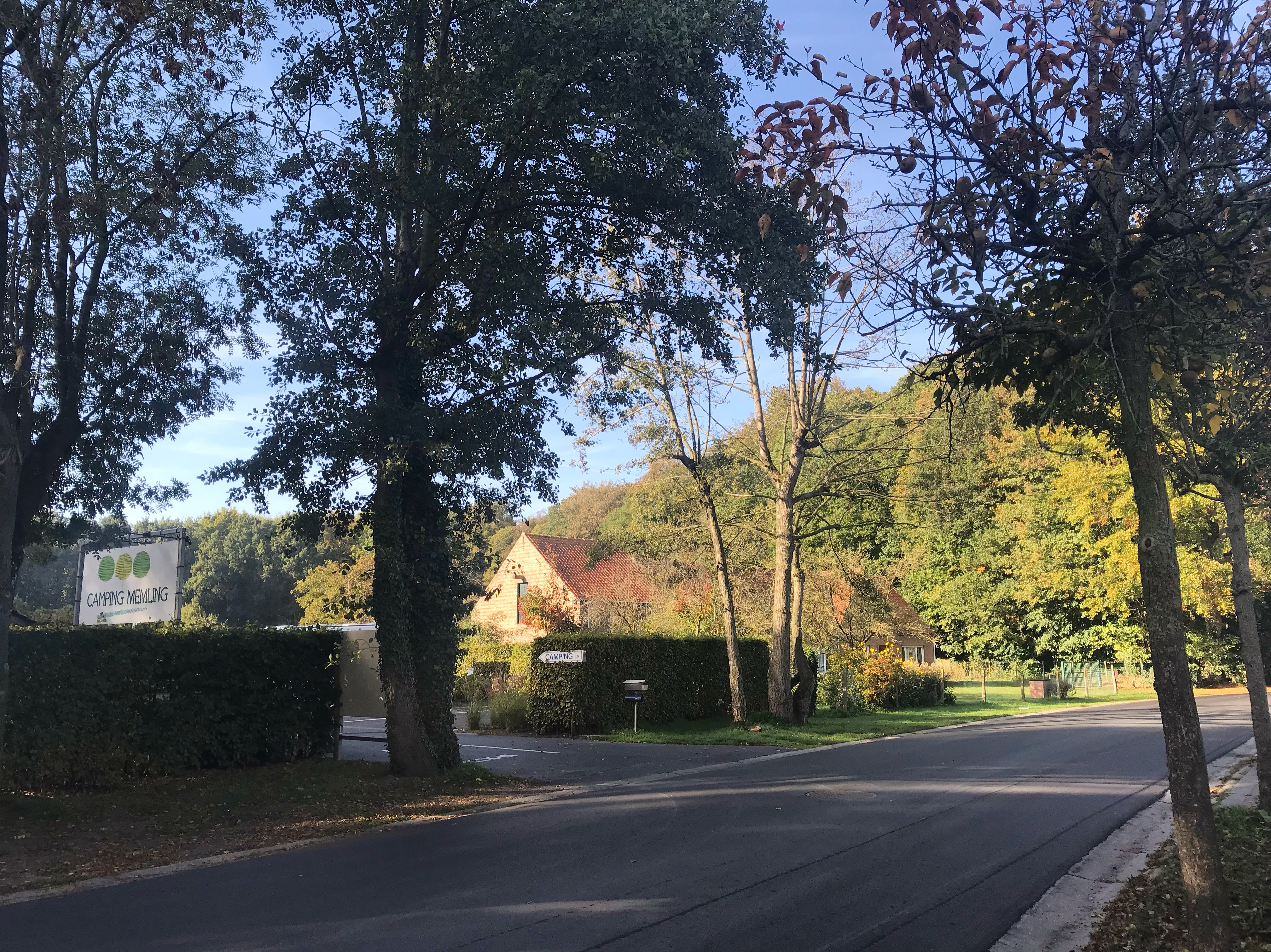 Entrance to Camping Memling site in Bruges