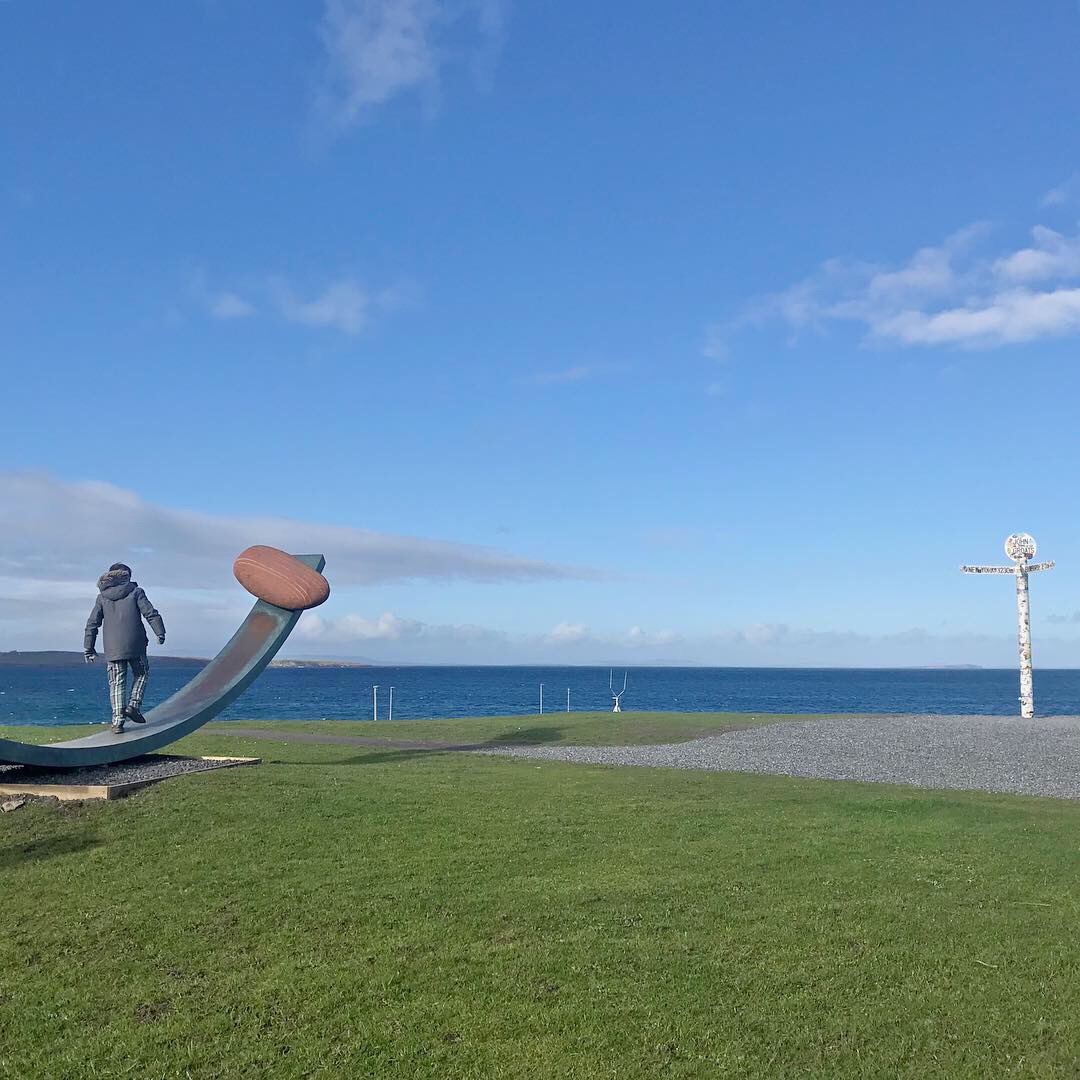 Scene at John O'Graots, Caithness