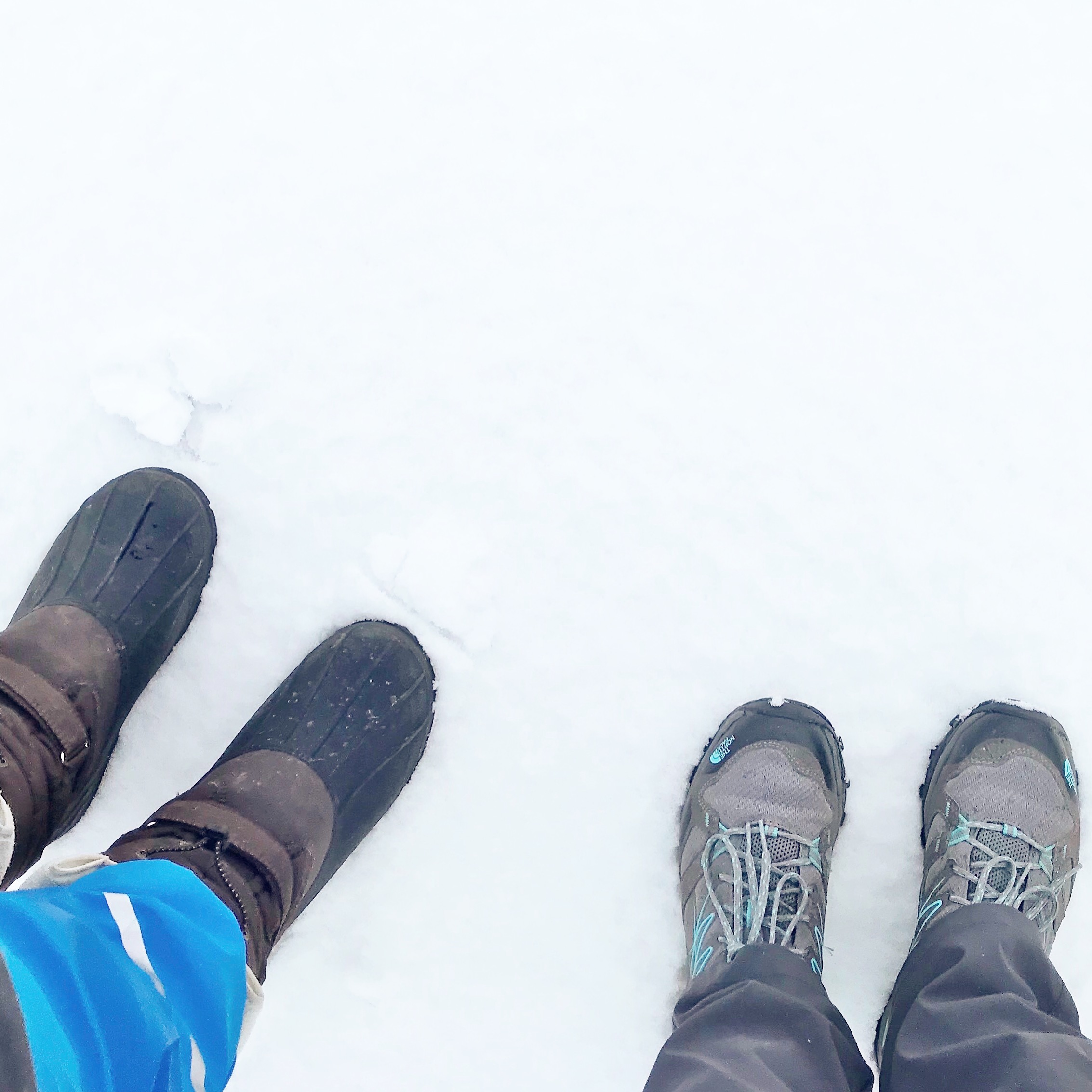 Picture of feet in snow