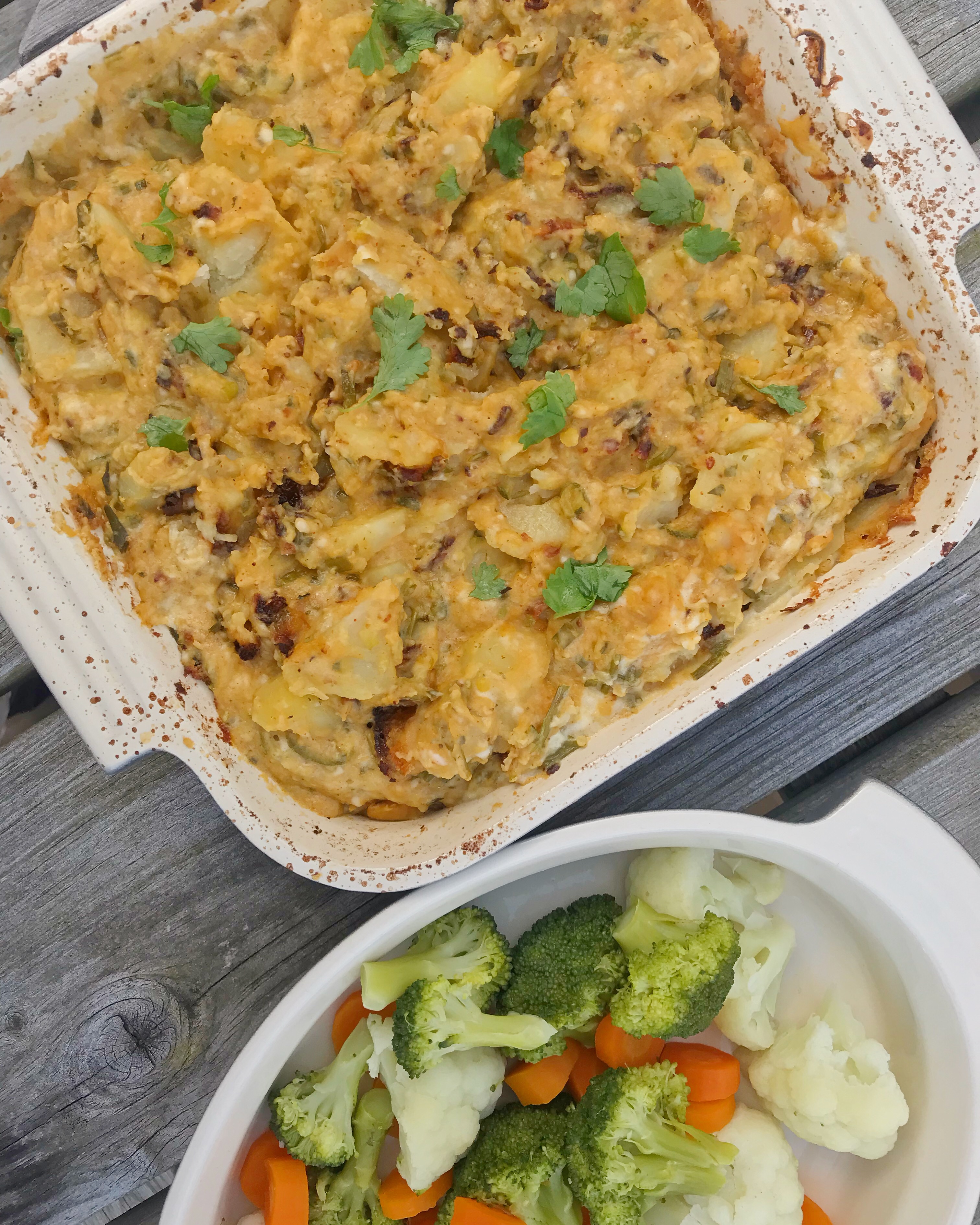 Goats Cheese and Lentil Gratin