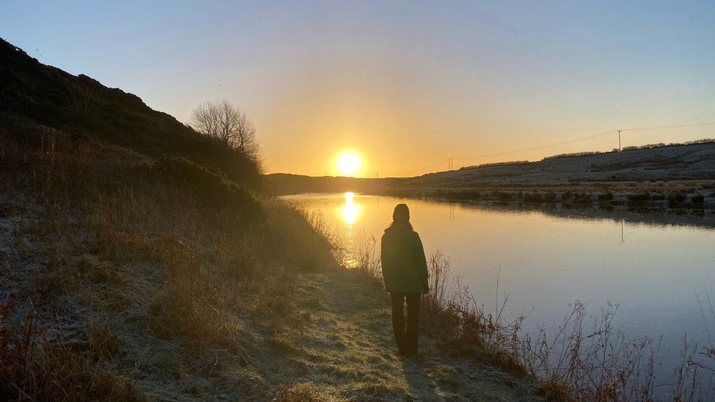 Gail at sunset river