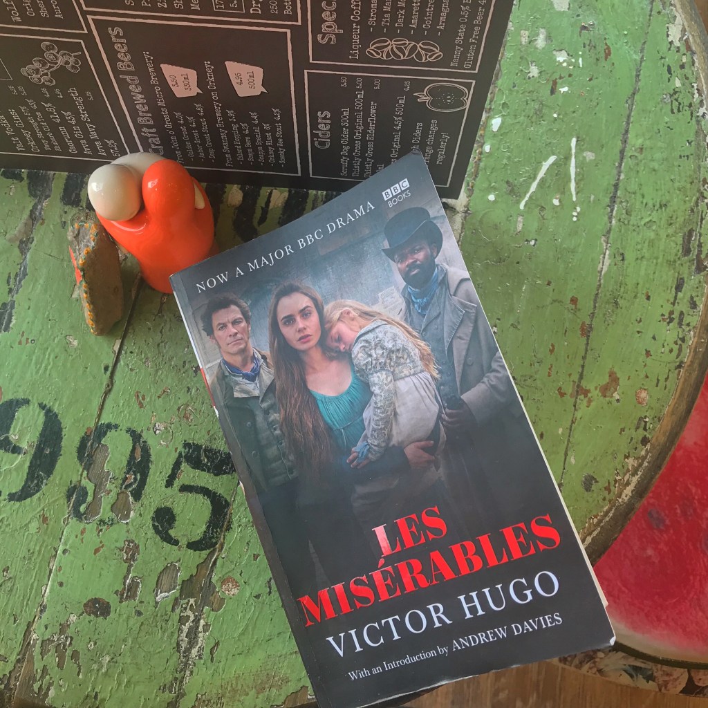 Les Miserables Book on table