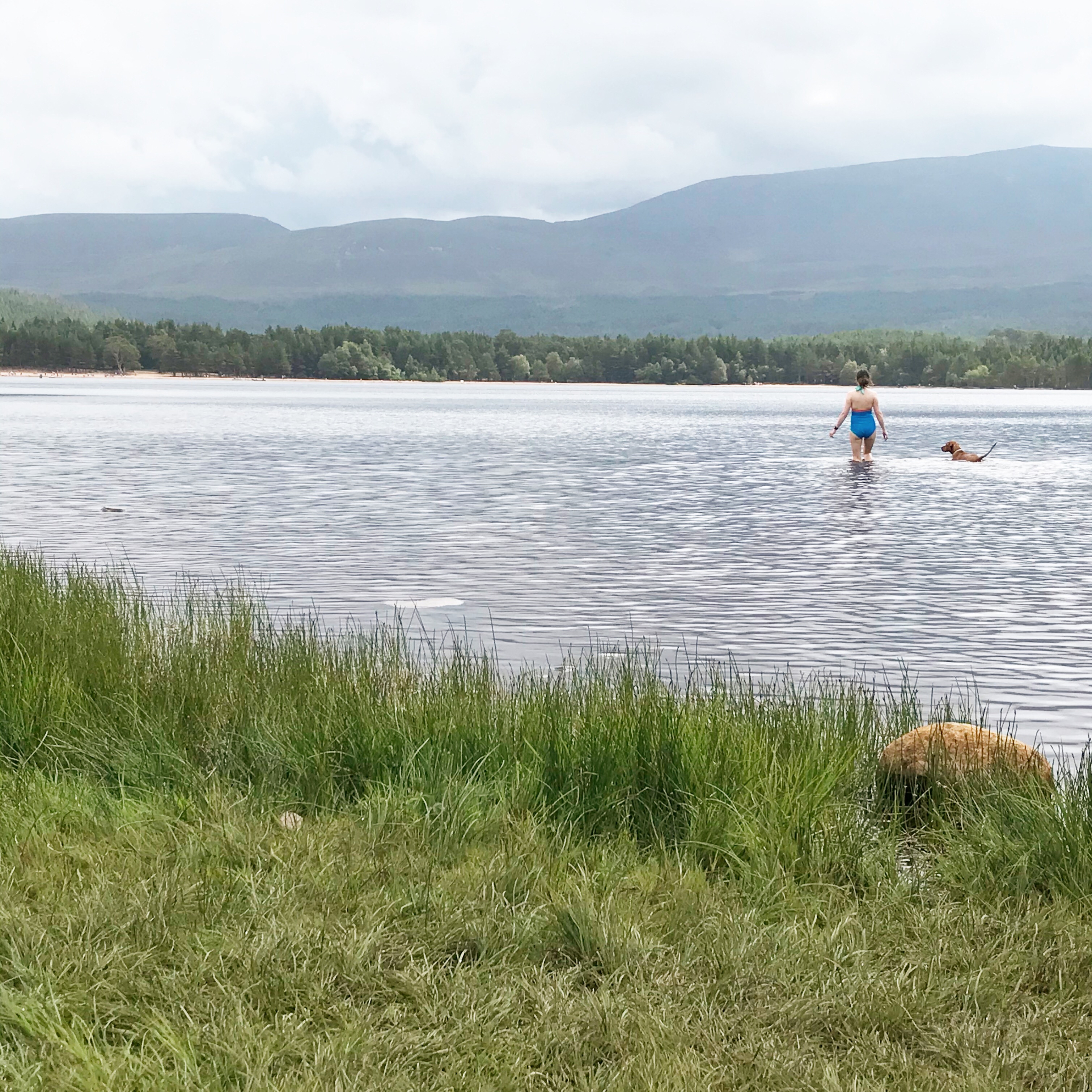 Swimming Loch Morlich