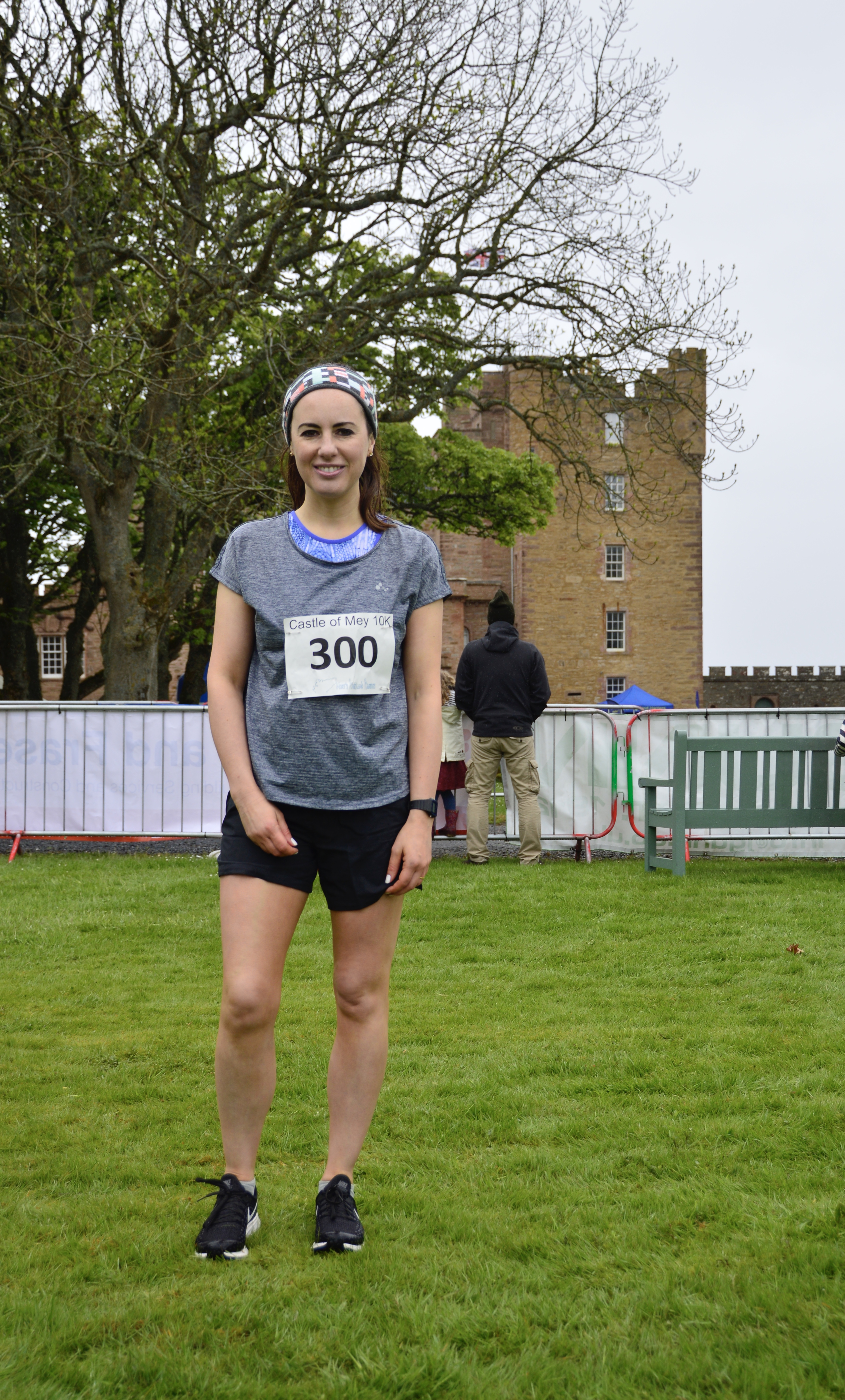 Gail at start of Castle of Mey 10k