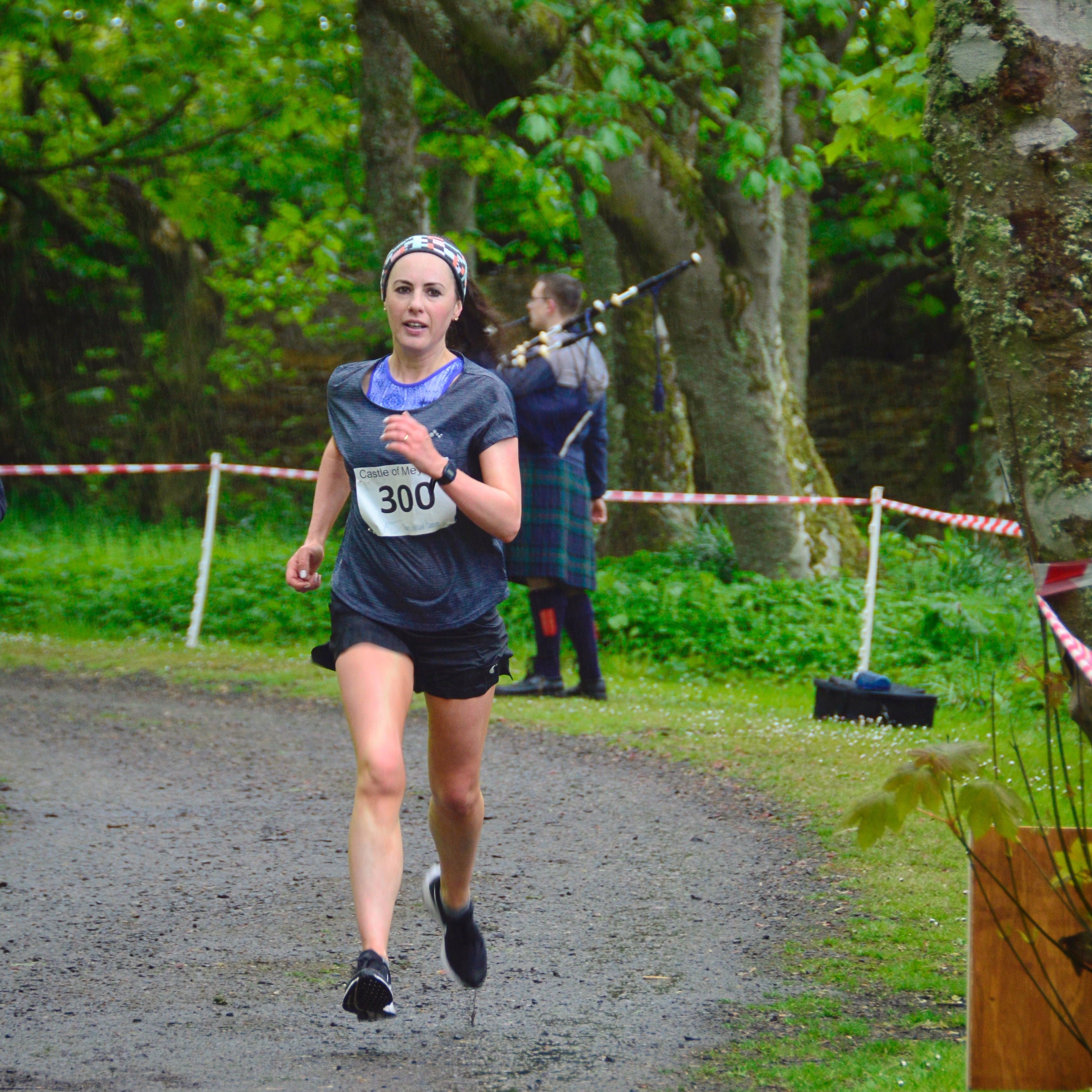 Gail at end of Castle of Mey 10K