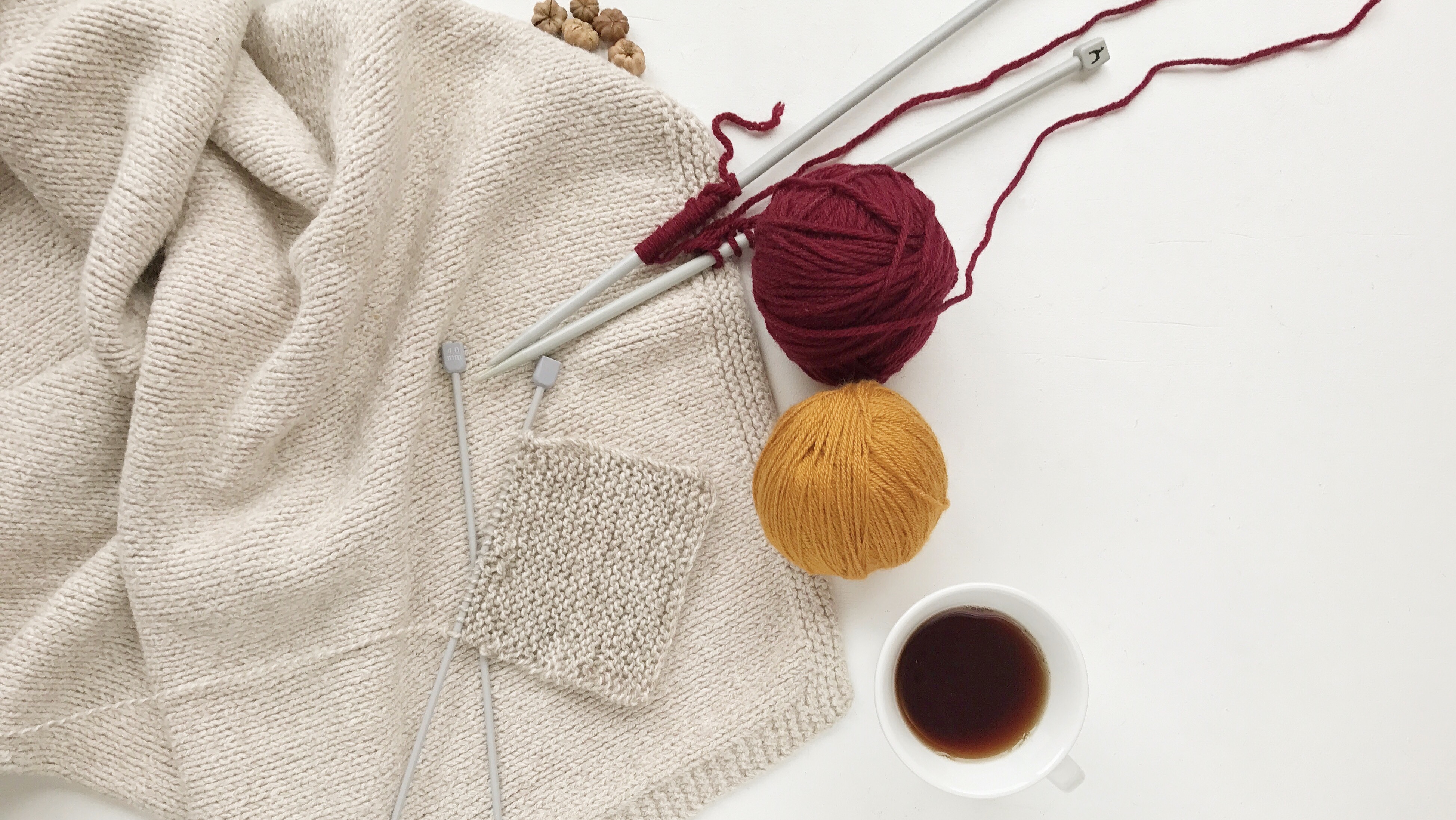 Picture of wools and knitting needles