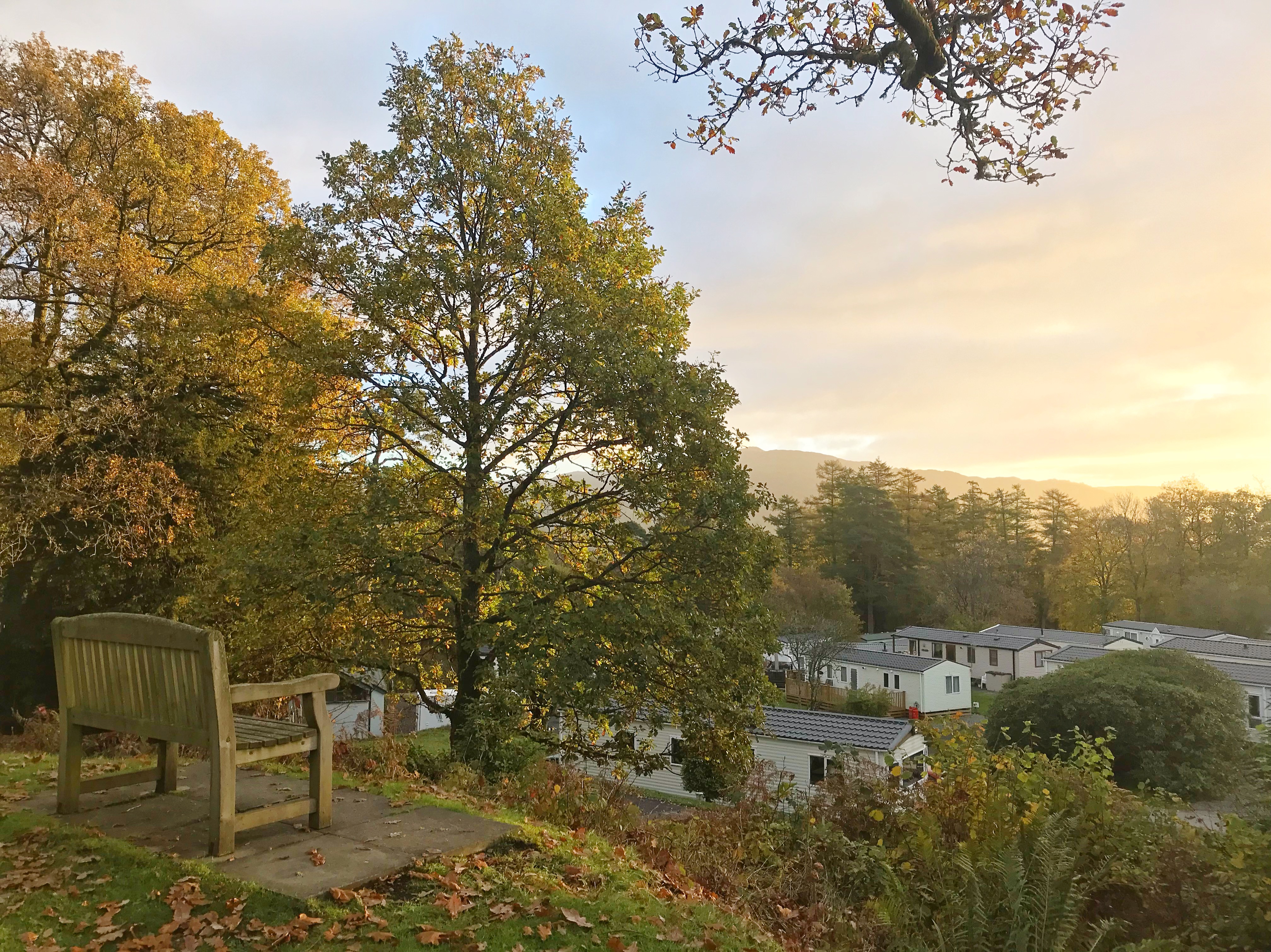 Scene from Skelwith Fold Caravan Park, Lake District
